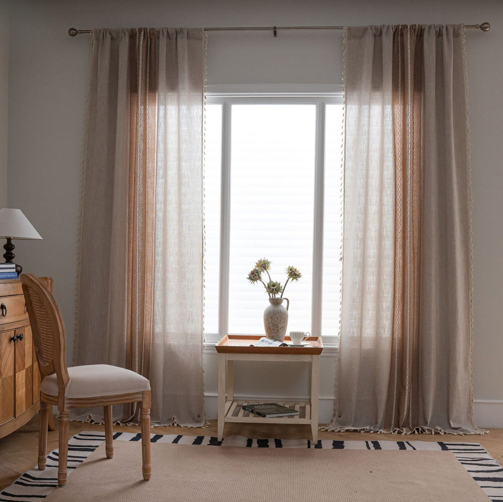 Farmhouse Tassel Curtain