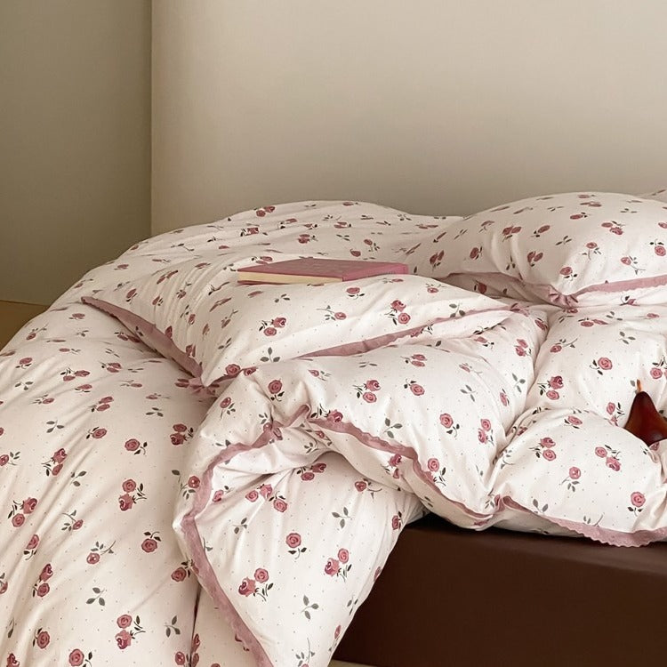 Pink Rose Bedding Set
