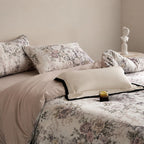 Cyria Pearl Garden Floral Egyptian Cotton Bedding Set