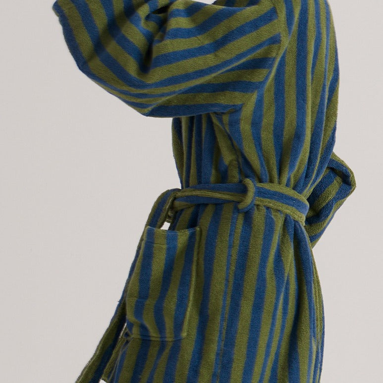 Beach Villa Striped Bathrobe Unisex - FINAL SALE