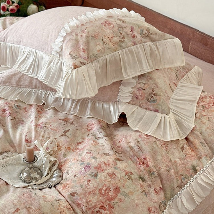 French Countryside Rose Bedding Set