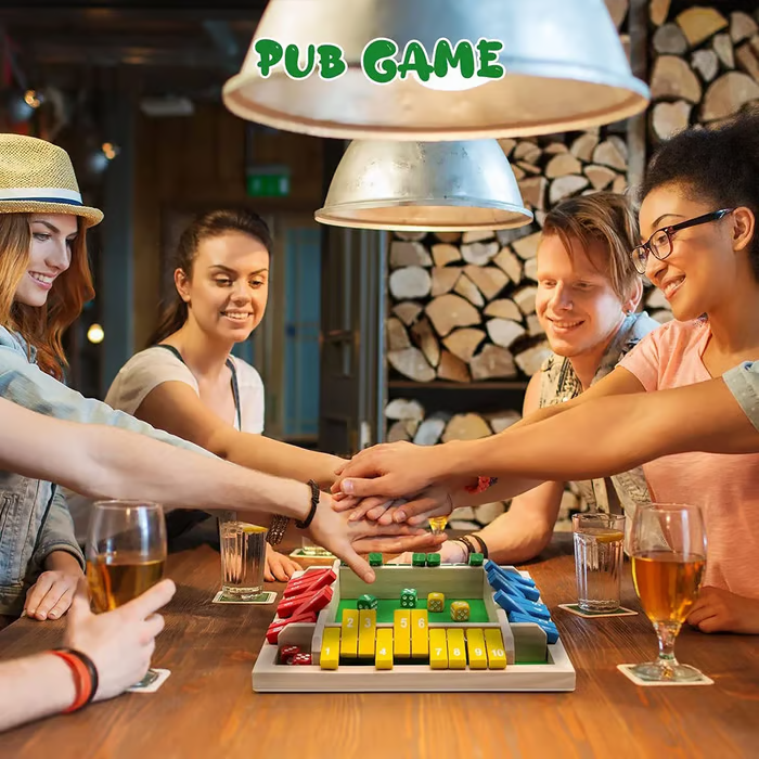 🎅2025 Christmas Hot Sale - SHUT THE BOX-WOODEN DICE BOARD GAME