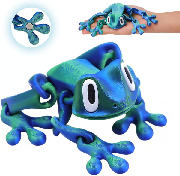 3D Printed Magnet Frog Toy