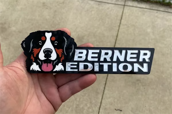 🎅2025 Christmas Hot Sale - Dog Car Badge Laser Cutting Car Emblem