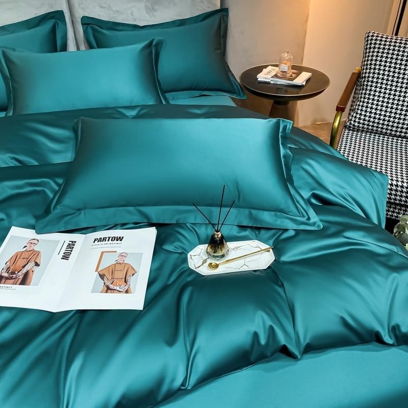 Neo Green Silky Egyptian Cotton Bedding Set