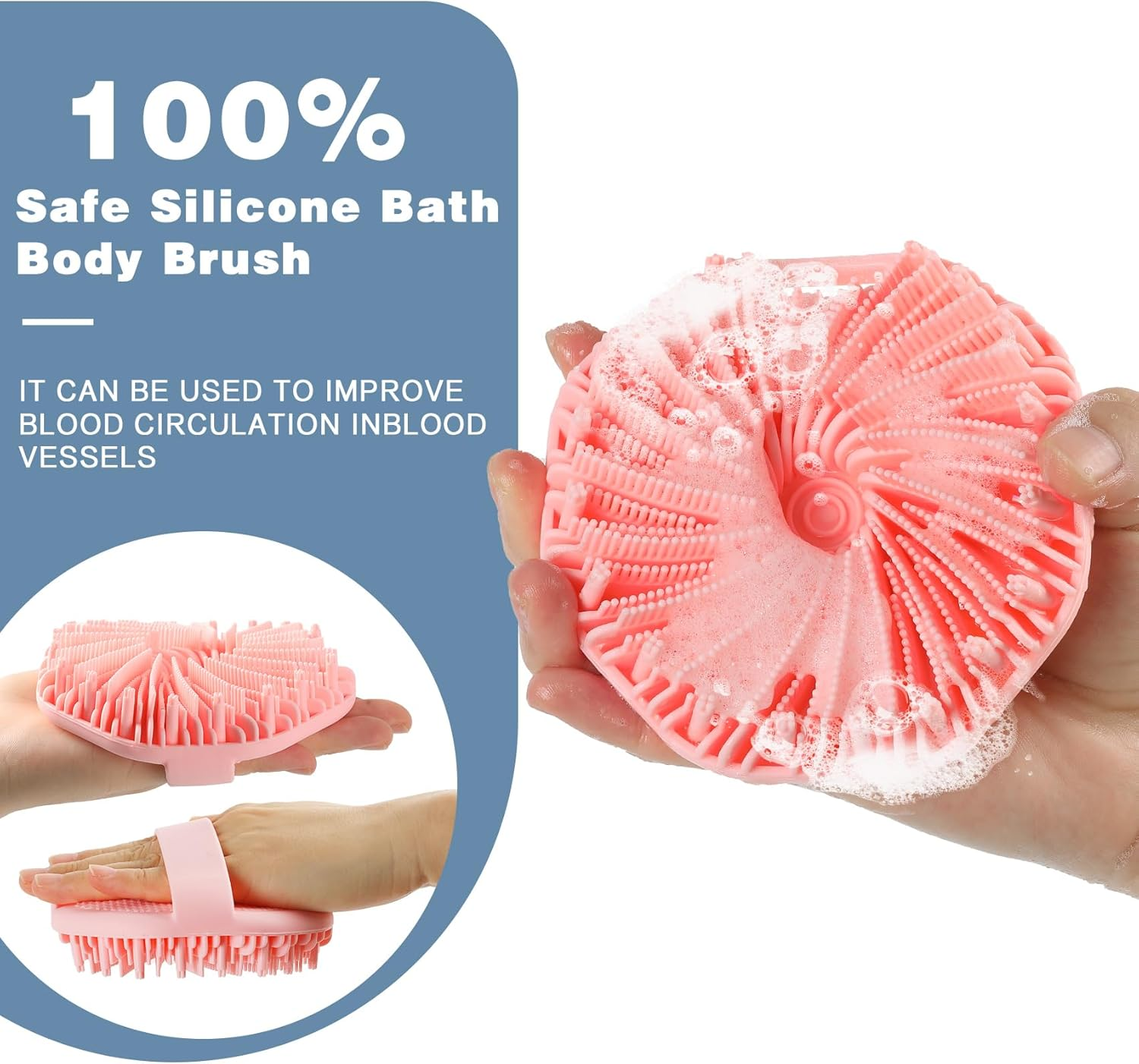 Silicone bath brush