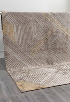 Cavern Dark Beige - Light Grey Rug