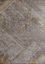 Cavern Dark Beige - Light Grey Rug