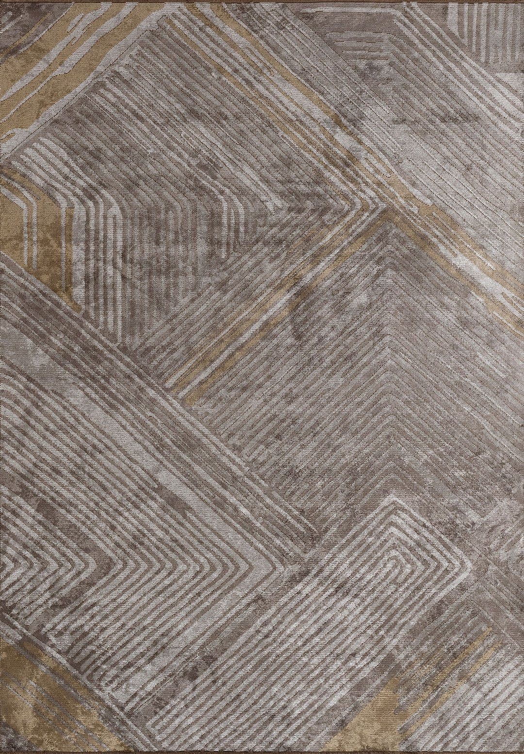 Cavern Dark Beige - Light Grey Rug