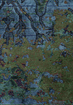 Patina Forest Green - Navy Blue Rug