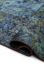 Patina Forest Green - Navy Blue Rug