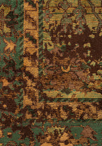 Patina Dark Brown - Mustard  Rug