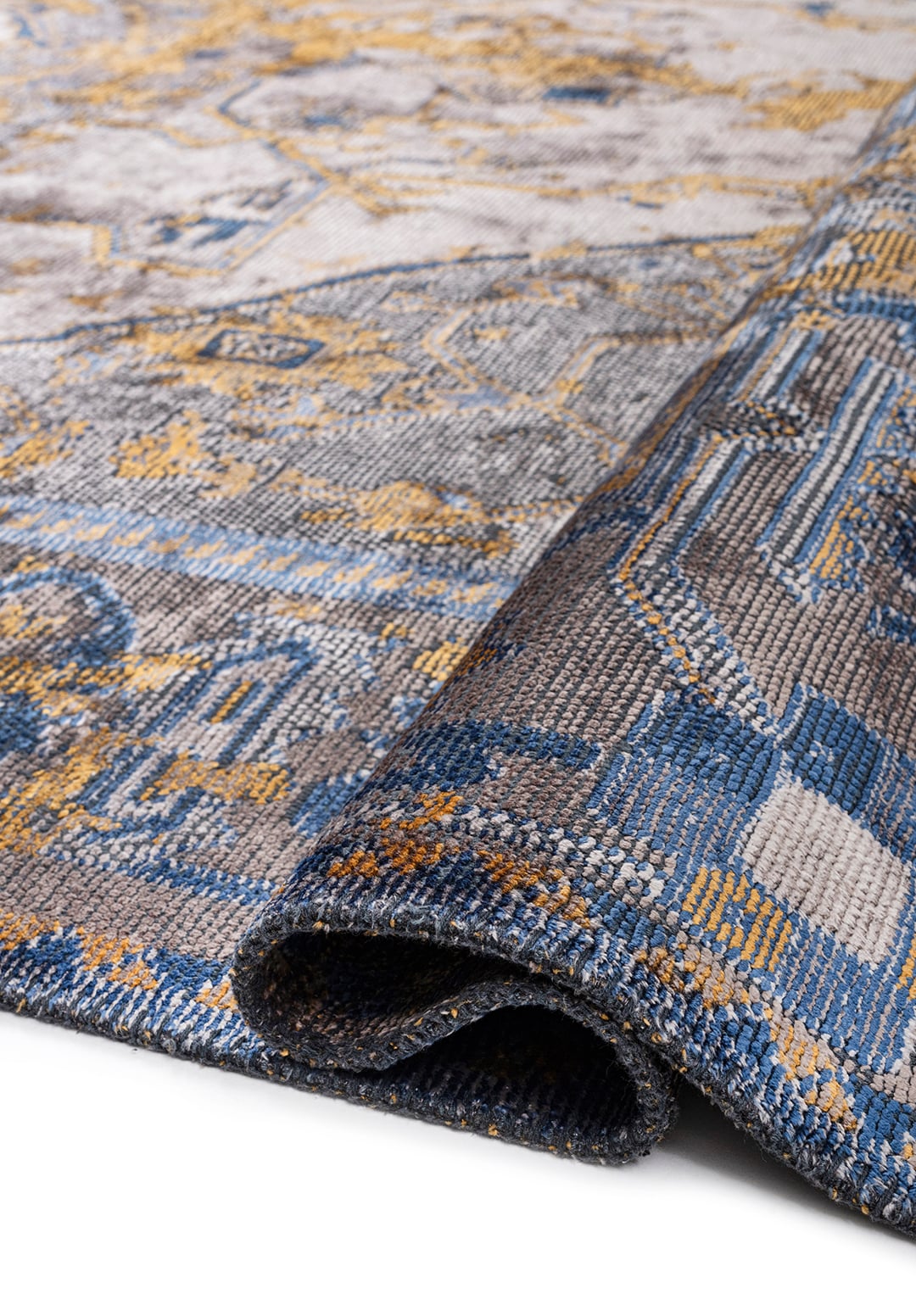 Emperor Mustard – Dark Grey Rug