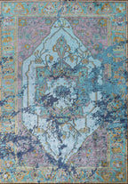 Emperor Turquoise - Lilac Rug