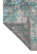 Emperor Turquoise - Grey Rug