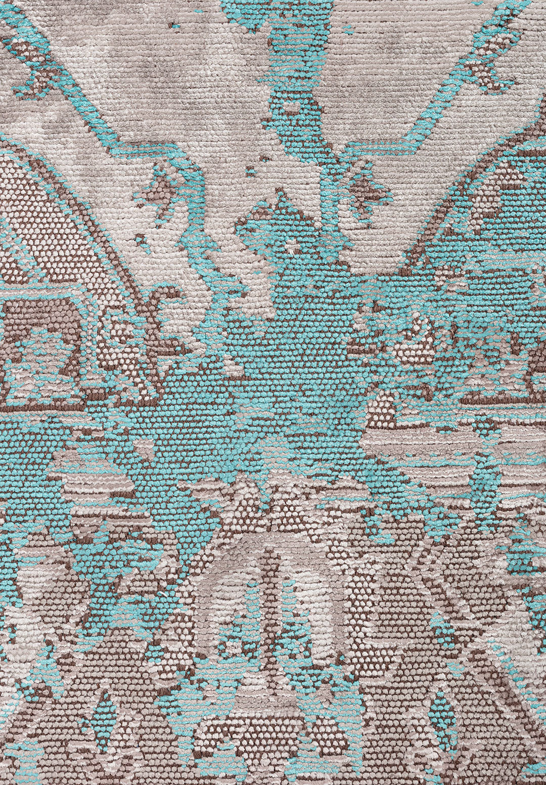 Emperor Turquoise - Grey Rug