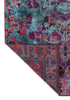 Emperor Turquoise - Purple Rug
