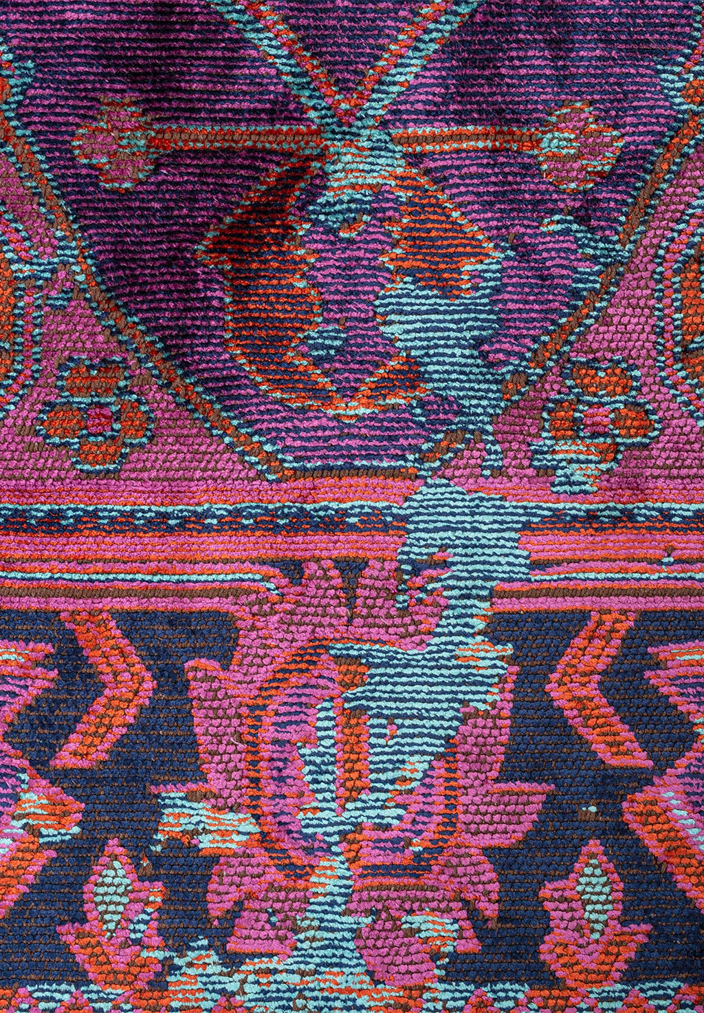 Emperor Turquoise - Purple Rug