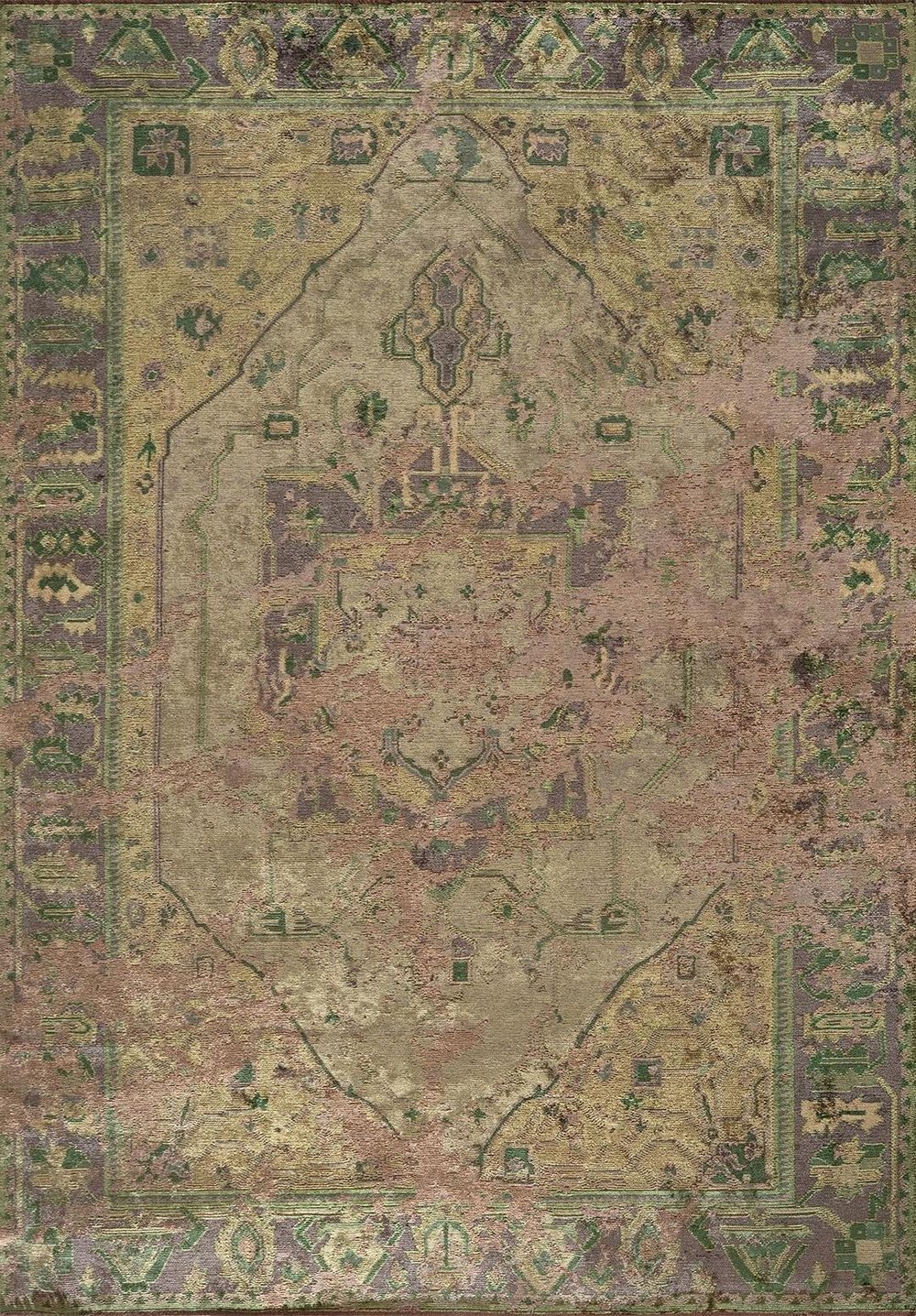 Emperor Mink - Green Rug