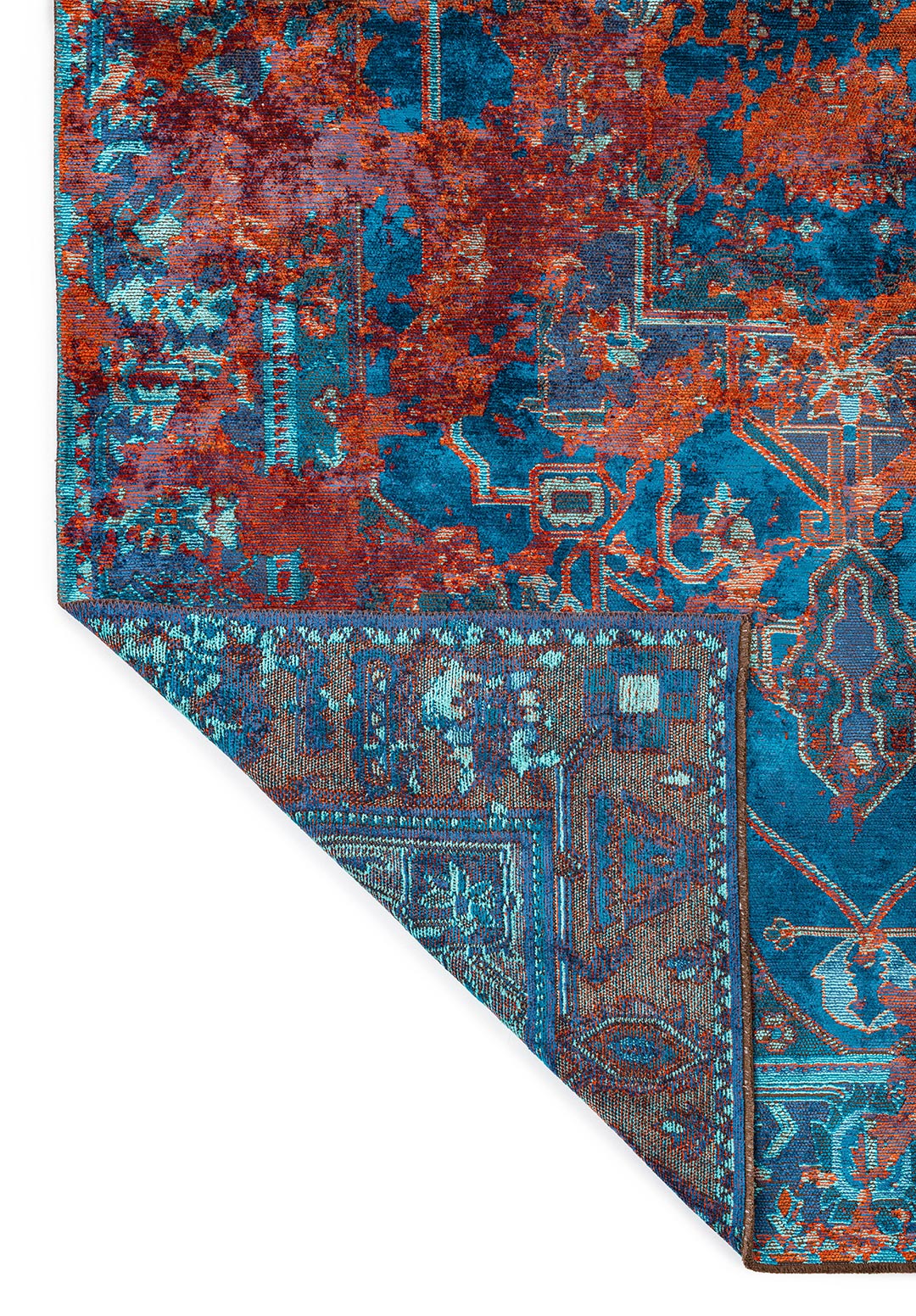 Emperor Rust - Turquoise Rug