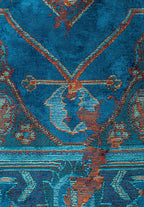 Emperor Rust - Turquoise Rug