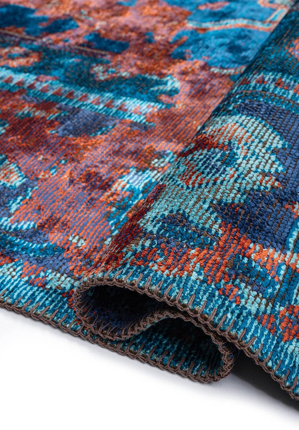 Emperor Rust - Turquoise Rug
