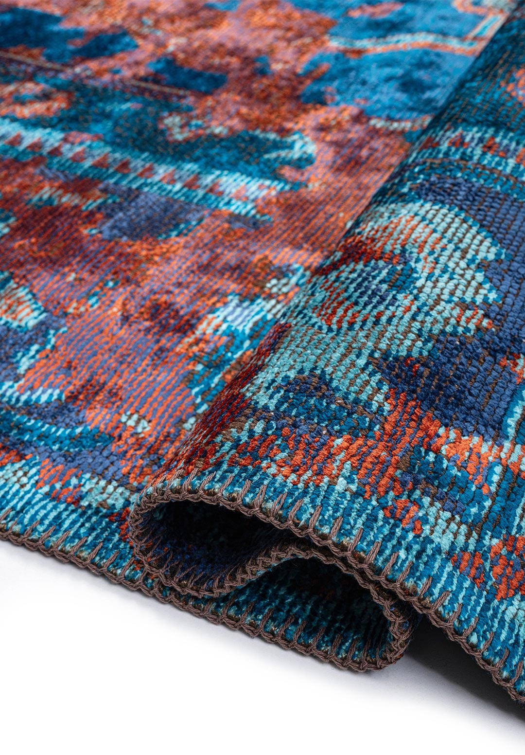 Emperor Rust - Turquoise Rug