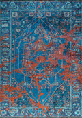 Emperor Rust - Turquoise Rug