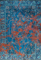 Emperor Rust - Turquoise Rug