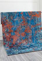 Emperor Rust - Turquoise Rug
