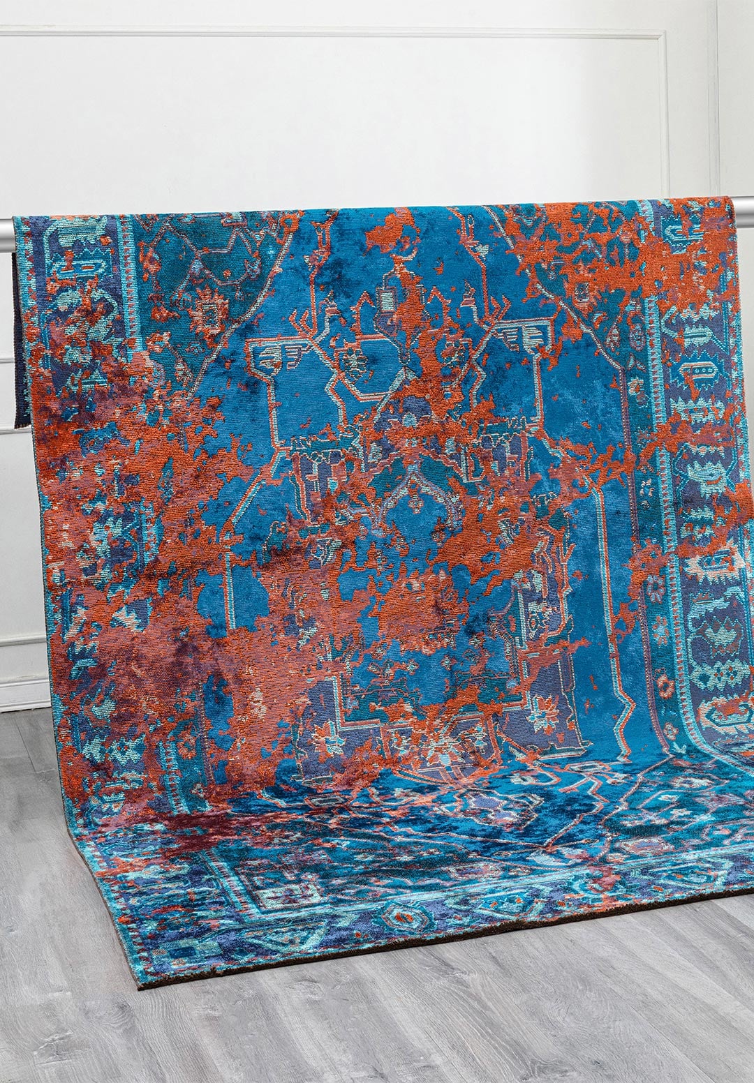 Emperor Rust - Turquoise Rug