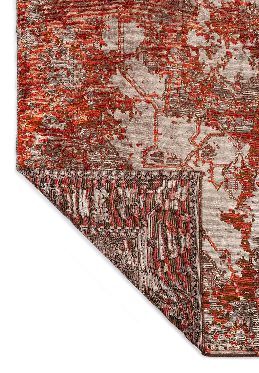 Emperor Rust - Grey Rug
