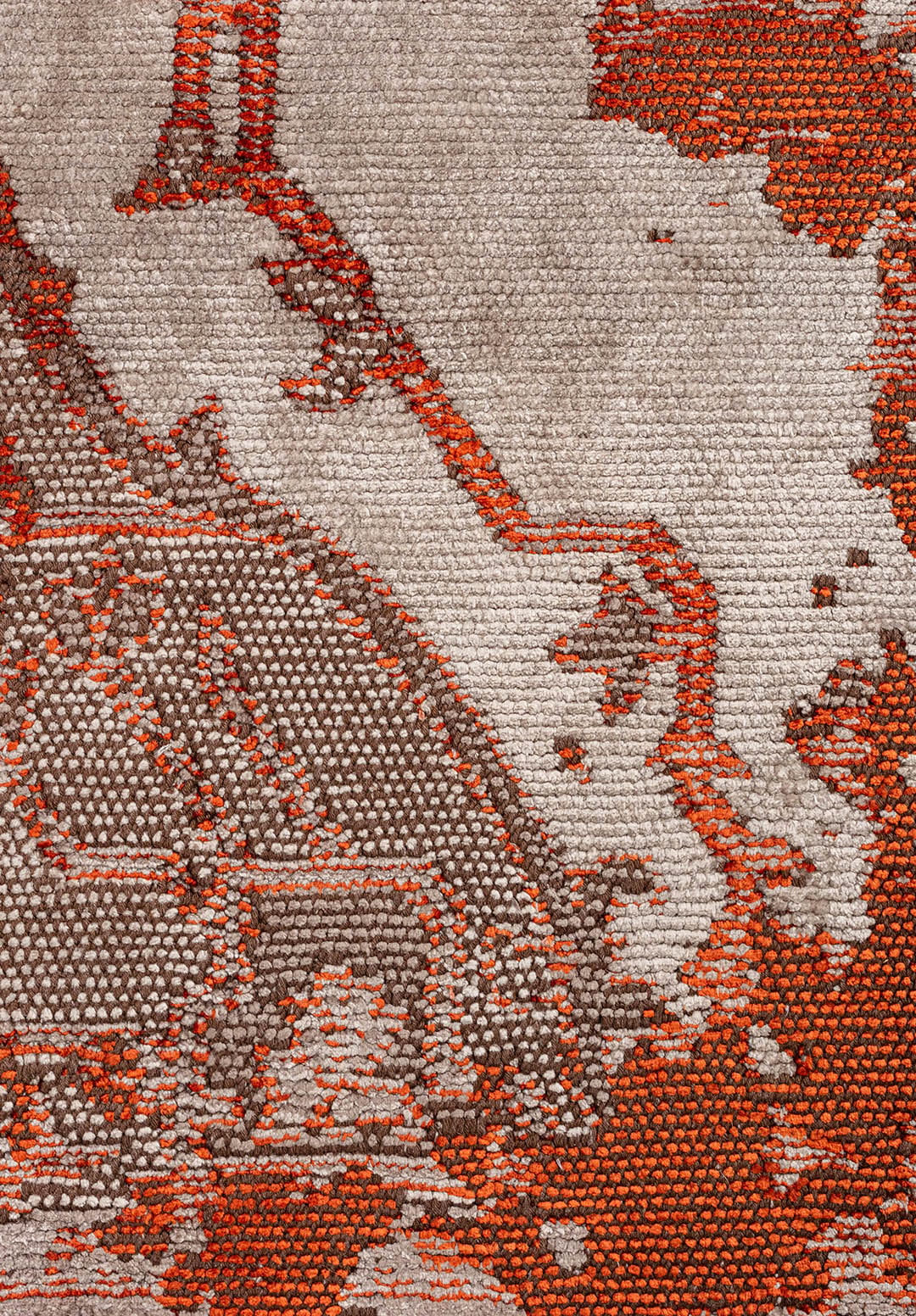 Emperor Rust - Grey Rug