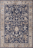Grandeur Dark Beige - Dark Navy Rug