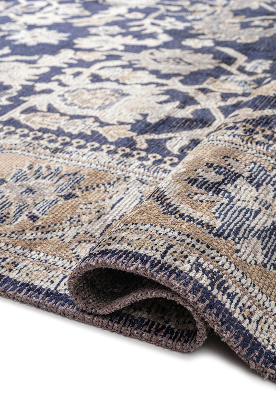 Grandeur Dark Beige - Dark Navy Rug
