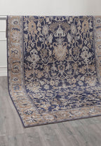 Grandeur Dark Beige - Dark Navy Rug