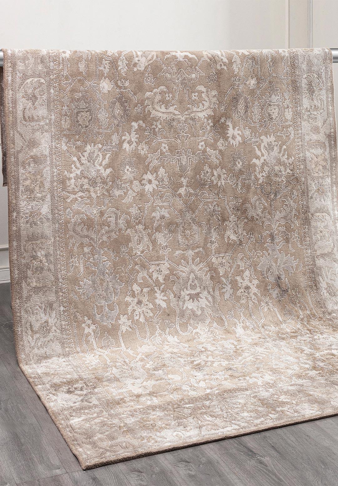 Grandeur White - Beige Rug