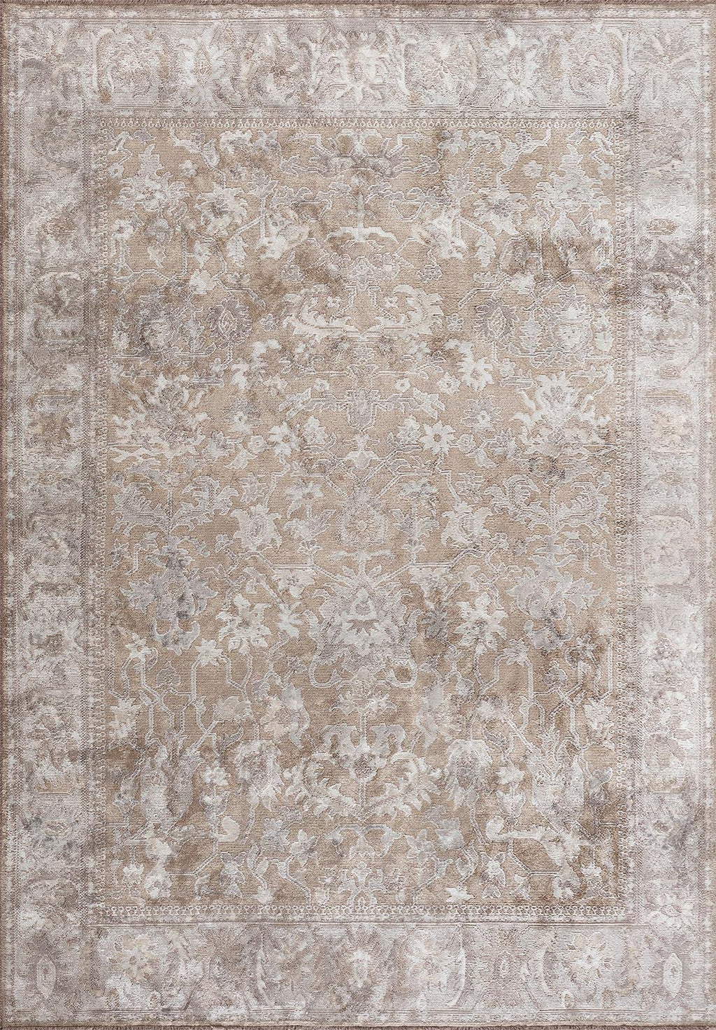 Grandeur White - Beige Rug