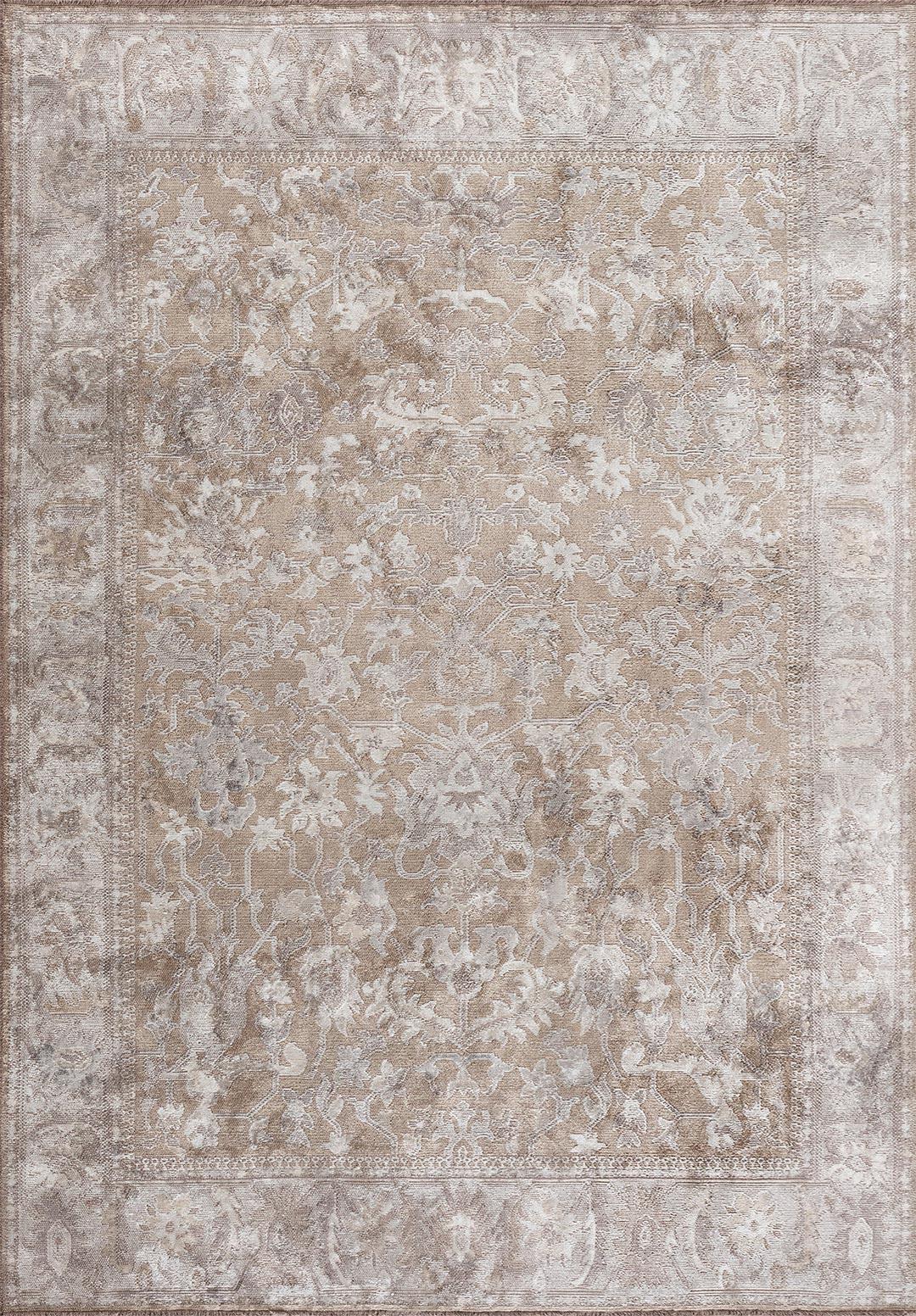 Grandeur White - Beige Rug