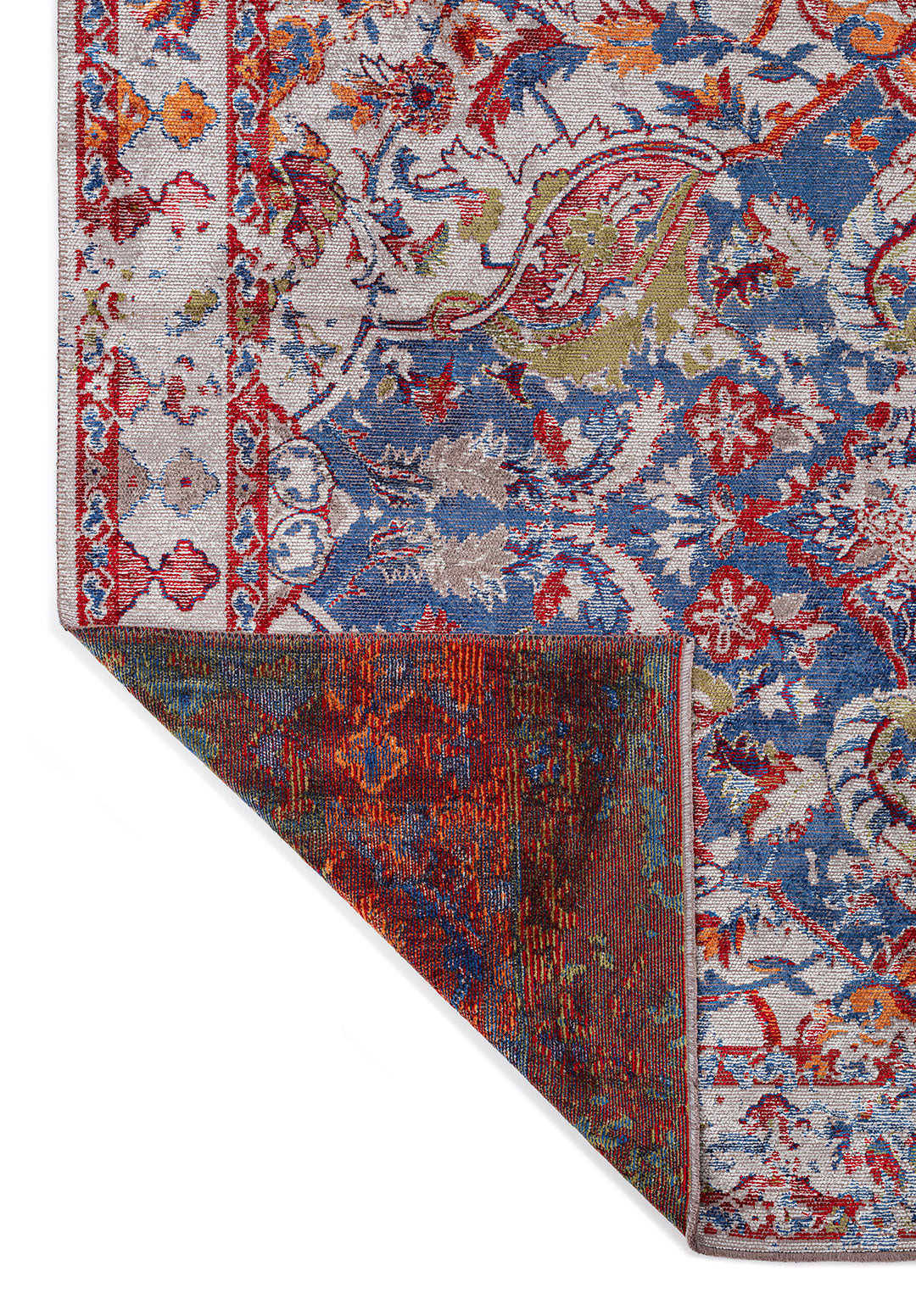 Bastille Light Grey - Navy Blue Rug