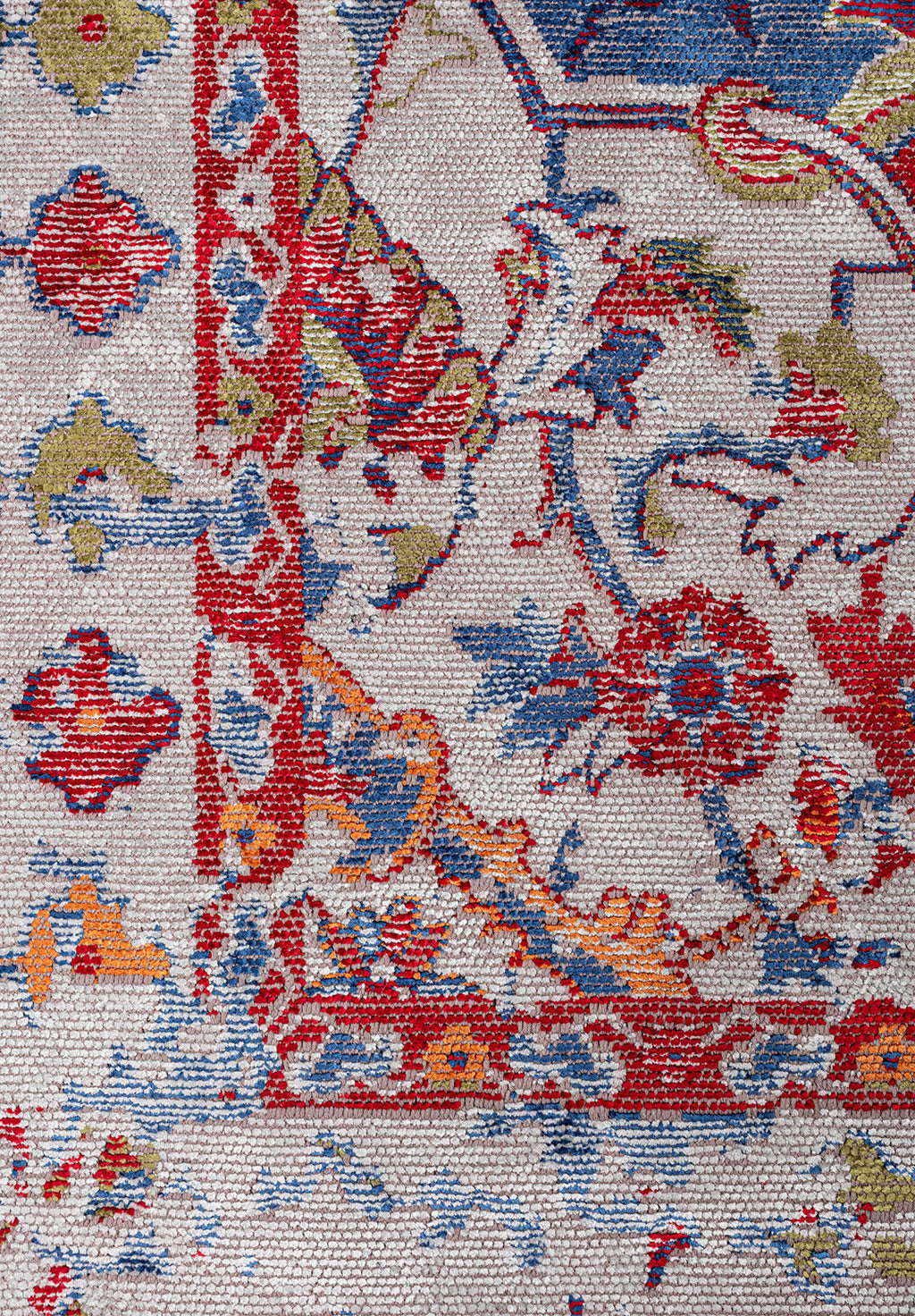 Bastille Light Grey - Navy Blue Rug