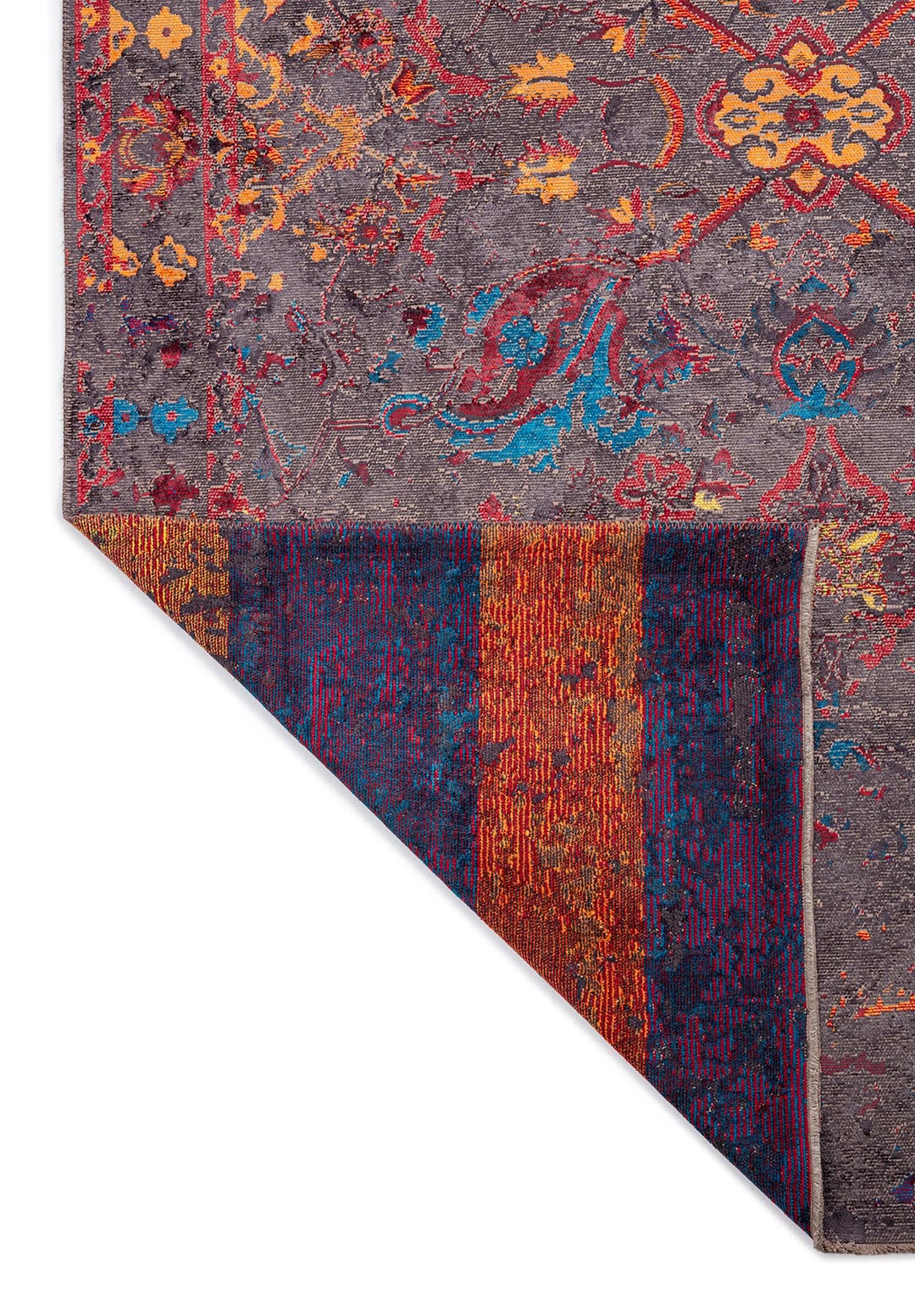 Bastille Charcoal - Red Rug
