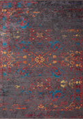 Bastille Charcoal - Red Rug