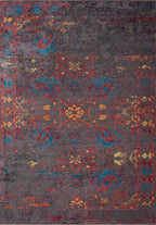 Bastille Charcoal - Red Rug