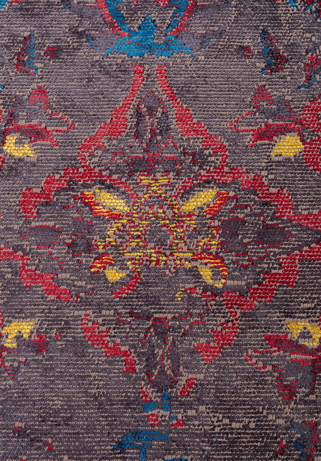 Bastille Charcoal - Red Rug