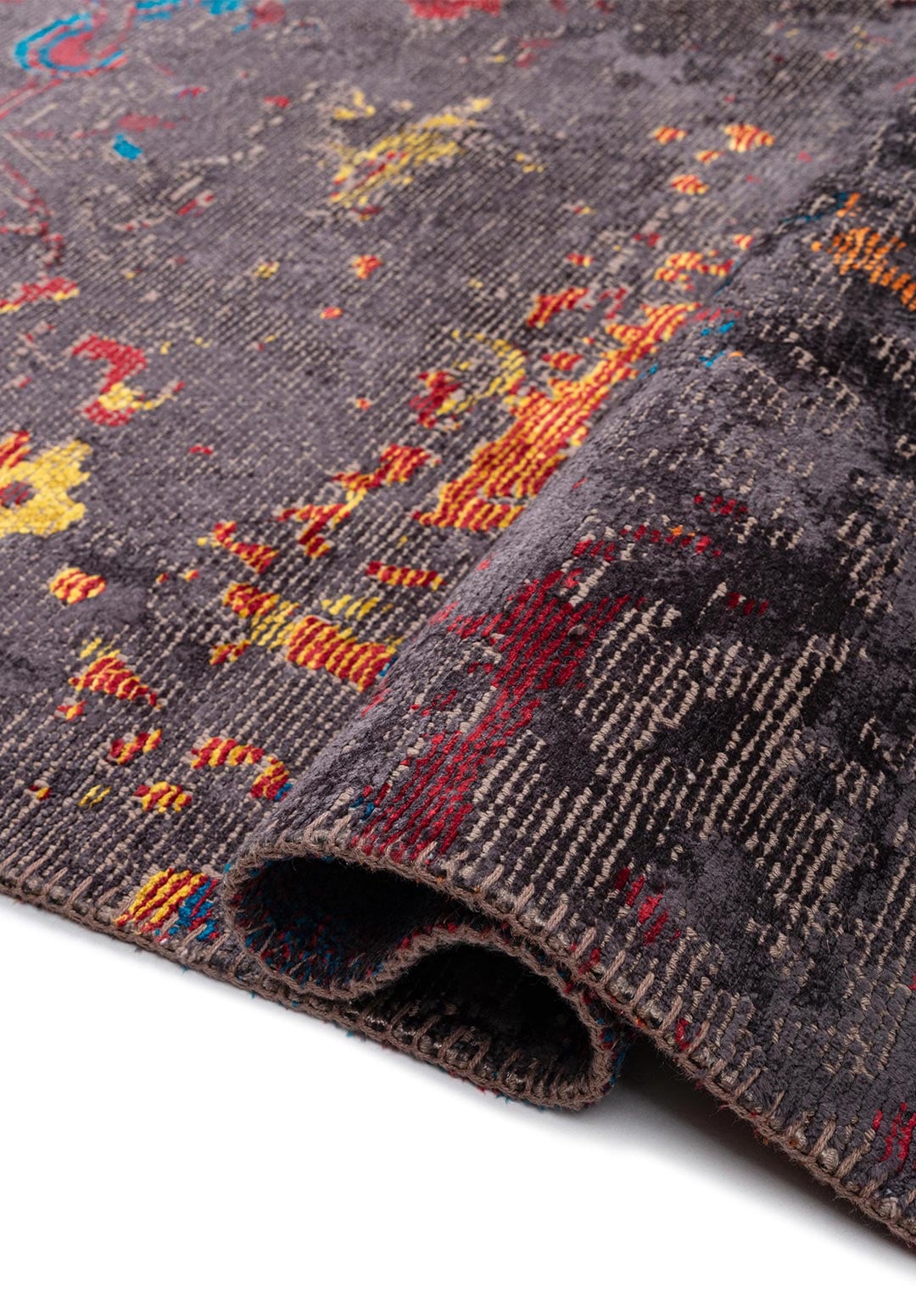 Bastille Charcoal - Red Rug