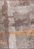 Lush Light Grey - Mustard Rug