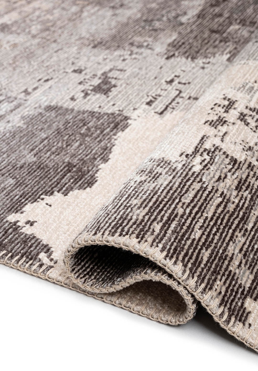 Lush Light Grey - Ecru Rug
