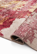 Lush Cherry - Gold Rug