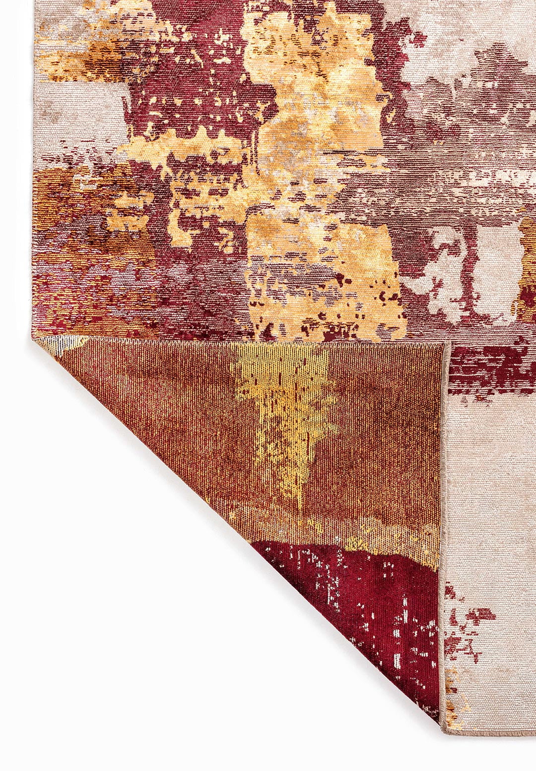Lush Cherry - Gold Rug